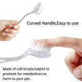 4 Pack Hamster Brush - Small Animal Bath Brush with Lid Soft Cleansing Brush Massage Combs for Hedgehog Guinea Pig Rabbi