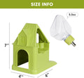 VANNON 4 in 1 Quiet Hamster Exercise Wheel, Multi Functional Hamster House with Running Wheel, Water Bottle, Food Bowl a