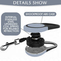 KOOLTAIL Dual Retractable Dog Leash for Two Dogs Up to 110 Lbs, Heavy Duty Double Headed 16 ft Extendable 360° Tangle-Fr