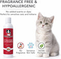 Warren London Hypoallergenic Cat Shampoo + Conditioner – Unscented 8 oz | Shea Butter Moisturizes Dry Skin & Reduces Dandruff | Soap-Free 2-in-1 for Dander & Allergy Control | Made in USA