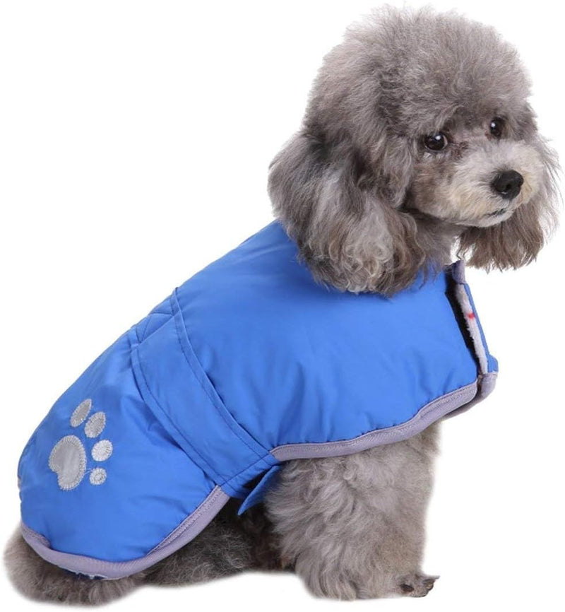 Queenmore Cold Weather Dog Coats Loft Reversible Winter Fleece Dog Vest Waterproof Pet Jacket Available in Extra Small, 