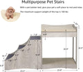 unipaws Pet Bunk Bed with Removable Step for Dog and Cat, Window Perch Seat