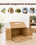 12 Pack Cardboard Pet Carrier, Cardboard Pet Carriers for Small Animals, Disposable Cardboard Pet Carrier for Chicks,Bir