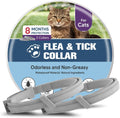 Flea Collar for Cats, Cat Flea Collar, Kitten Flea Collar, Flea and Tick Collars for Cats, Adjustable Cat Tick Collar wi