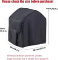 Small Bird Cage Cover Blackout for Good Night, 11.6 x 8.6 x 15.7 in Dustproof Birdcage Case, Winter Enclosure Cover, Uni