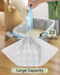 150 Count Automatic Cat Litter Box Bags Compatible with Petpivot Autoscooper 11/12 NeakasaM1 Open-Top Self-Cleaning Cat Litter Boxes, Leak-Proof Drawstring Trash Bags Replacement,27" x13",Holds 23 lbs