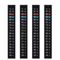 Aquarium Thermometer Strips, Fish Tank Thermometer Sticker 4 PCS