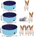 Dog Pool Foldable pet Pool Dog Swimming Pool pet Swimming Pool PVC Non-Slip for All Kinds of Pets 40-12in