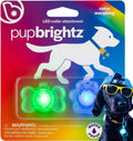 Brightz PupBrightz LED Dog Collar Charms, Paw & Bone, 2-Pack
