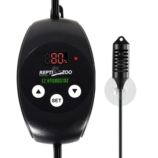 REPTI ZOO Reptile Digital Hygrometer Controller LED Humidistat Reptile Humidity Control for Reptile Terrariums Tank Rept