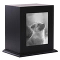 Pet Wood Memorial Urn for Ashes,Photo Frame Keepsake Box for Cats Dogs,Funerary Caskets Supplies Burly Wood Cremation Urns with Acrylic Glass Photo Protector for Pet Lovers