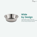 PEGGY11 Lightweight Stainless Steel Cat Bowls, 1.8 US Cup Each