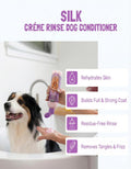 Bio-Groom Dog Shampoo and Conditioner Set - Whitening Shampoo for Dogs, Moisturizing Conditioner for Dry, Itchy, Sensitive Skin - Silk Creme Rinse & Brightening Shampoo, 12 Fl Oz Each (1 Set)