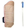 Dog Bite Training Set Professional Dog Bite Sleeve Arm with Whip Agitation Stick for Dogs Training Equipment Protection for Biting Playing Tugging Toy Interactive Pitbull German Shepherd Puppy K9