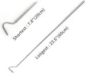 REPTI ZOO Portable Mini Snake Hook Collapsible Stainless Steel Snake Tongs and Snake & Reptile Hook Retractable Catching