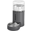JUNSPOW Cat Water Dispenser and Stainless Steel Bowl, Automatic Gravity Water Dispenser for Cats or Small Medium Size Dogs, Large Capacity, Easy to Clean and Safe for Pets