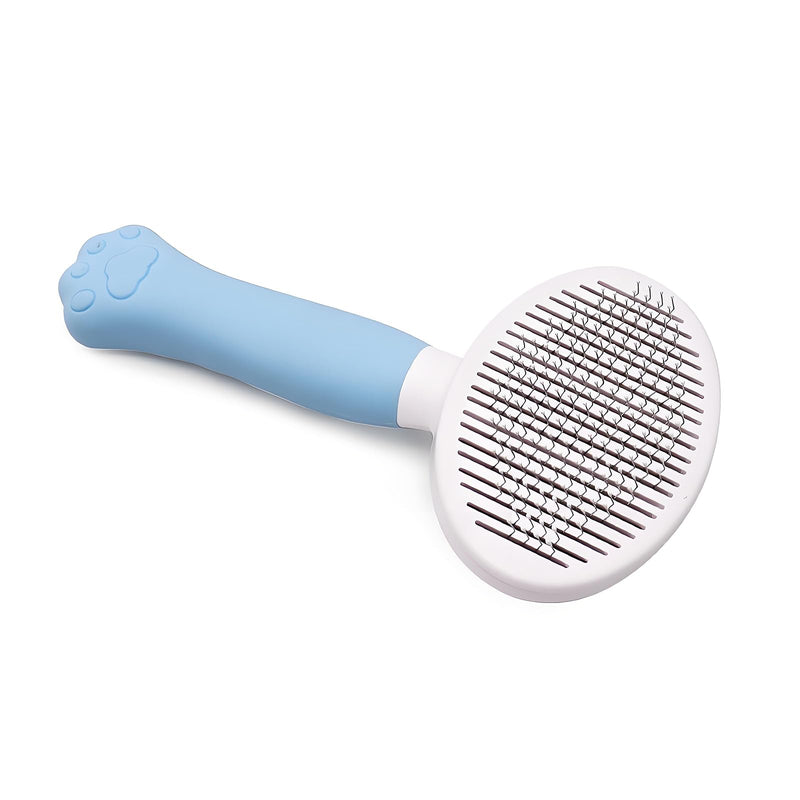 Cat Brush for Shedding for Indoor Cats & Dog Brush for Shedding - Perfect for Long & Short Haired Pets,Pet Brush for Dogs and Cats - Deshedding & Grooming Tool (Blue)