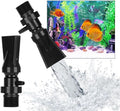 2 Pcs ABS 360° Rotating Aquarium Duckbill Nozzle Adjustable Direction Aeration Port Water Outlet Tube for Fish Tank Pump