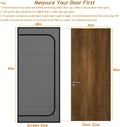 DOOREASY Cat Screen Door, Upgraded Pet Door Mesh Screen Prevent Cats Dogs from Running Out, Cat Resistant Screen Door with Zipper Closure, Easy Install (Fits Doors Up to 36"x96")
