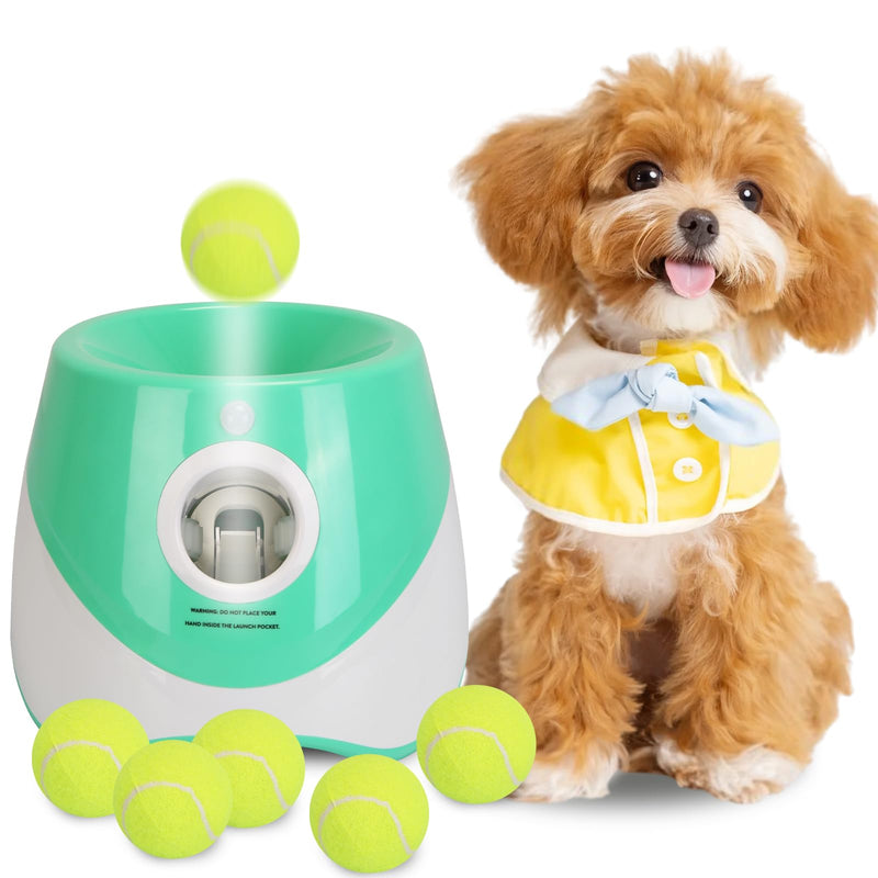 Automatic Ball Launcher for Dogs, Interactive Dog Ball Thrower with 6 PCS 1.96