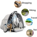 Back Expandable Cat Backpack Carrier, Fit up to 12 lbs, Space Capsule Bubble Window Pet Carrier Backpack to Carry and Transport Cat Bunny Small Puppy