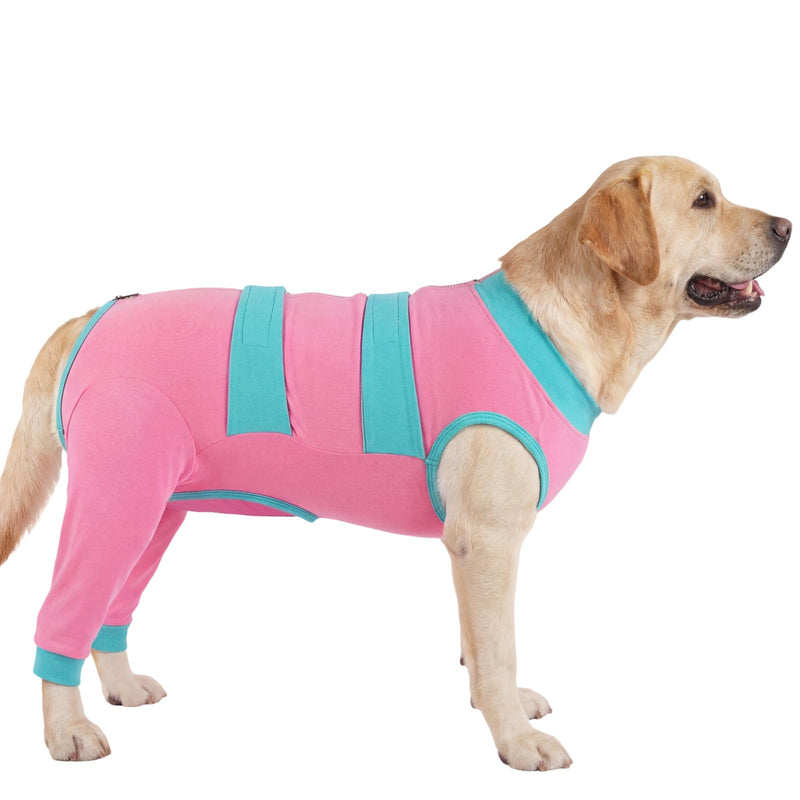Lelepet Dog Surgery Recovery Suit for Rear Legs, Soft Dog Pants to Prevent Licking, Adjustable Long Sleeve Pet Onesie Pajamas for Dogs, Cone Alternative Leg Sleeve Bodysuit for Dogs After Spay/Neuter