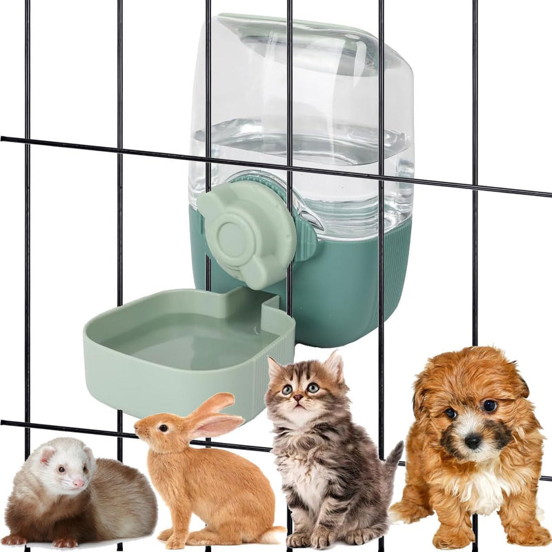 35oz Hanging Automatic Rabbit Water Dispenser, Cage Water Bottle Auto Gravity Pet Water Station for Small Animals, Puppy