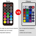 15 inches LED Aquarium Light, 2.5W Fish Tank Light Underwater Light Submersible Crystal Glass Lights, 21 LED Beads 12 Co