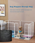YUFYIG 40" Dog Playpen Storage Bag, Suitable for Foldable Exercise Pet Playpens, Dog Fence Travel Bag with Handles for Camping and RV Trip, Waterproof Oxford Fabric