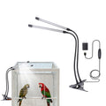SLNNROA Bird Cage Light with Timer 10 Dimming Levels, 60 LED Beads, Bird Light Avian Lights for Birds Simulate Sunlight for Parrots & Pet Birds