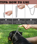 Freezx Chain Choke Collar for Medium Dogs,Slip Metal Training Chains