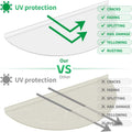 Basement Window Well Covers Outside, Heavy-Duty Egress Window Well Cover Clear, All-Weather Against Debris, UV Resistant