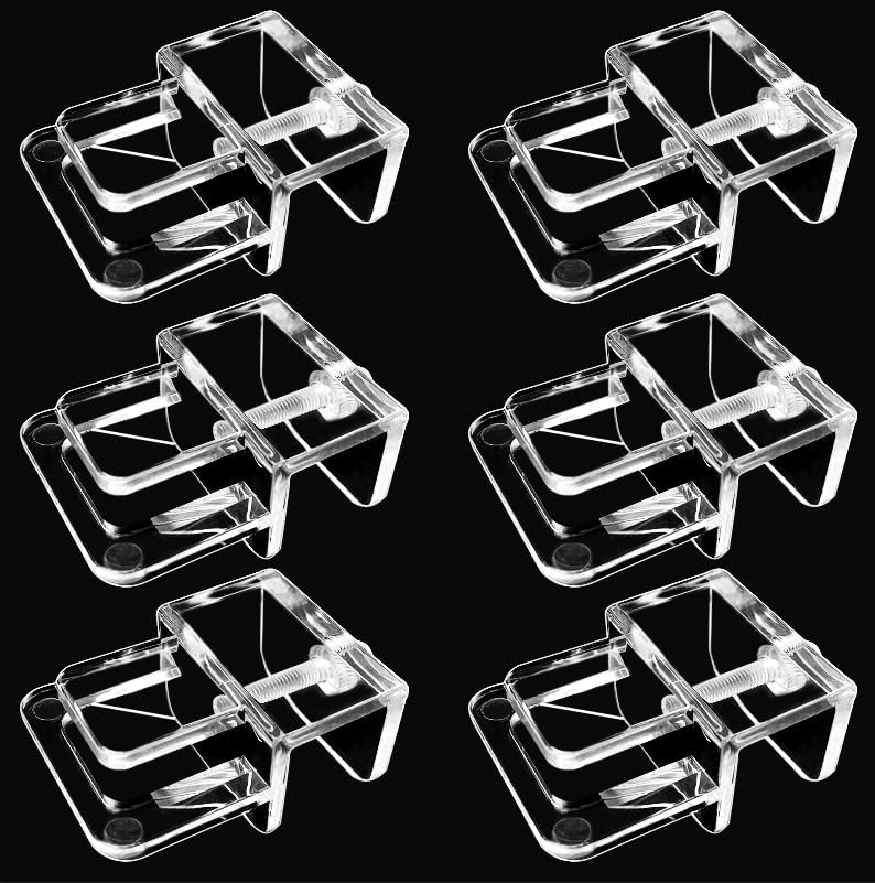 6 pcs Aquarium lid Clips Rimless Aquarium Fish Tank top Cover lid Hood Support Holder Glass Aquarium Acrylic Fish Tank t