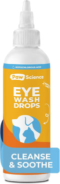 Dog Eye Drops & Wash for Dogs & Cats – Gentle Antimicrobial Eye Cleaner
