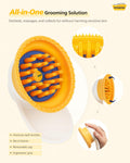PETHROOM Silicone Cat Brush for Shedding – Gentle Grooming & Relaxing Massage, Light Deshedding Tool, Removes Loose Fur 