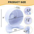 Hamster Wheel, 6.5" Super-Silent Exercise Wheels, Dual-Bearings Quiet Spinner Running Wheels, 3 Installation Methods, Fi