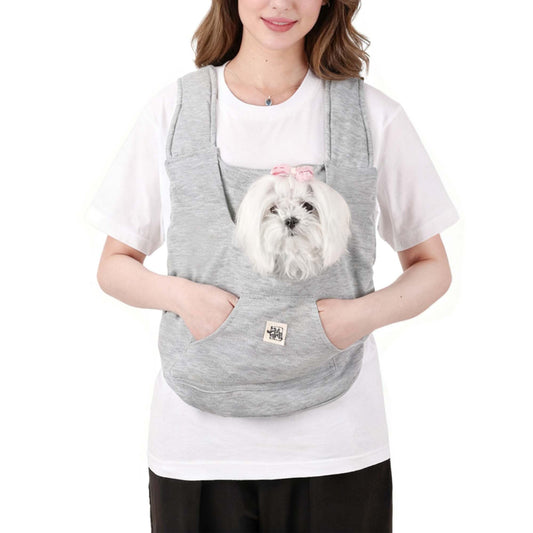 FLAdorepet Pet Carrier Backpack for Extra Small Dog Cat and Rabbit,Yorkie Teacup Chihuahua Front Dog Puppy Carrier Backpack for Traveling Hiking Camping,Hands Free Pet Sling, Anxiety Relief Grey