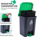 Pooper Scooper 2 Pack with 20 Litre Step Dog Poop Trash Can, 28" Long Handle Dog Poop Scoopers for Large Small Dogs Heav