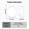 Geiomoo PC Cover for Tamagotchi Original Case Digital Pet, Soft Flexible Scratch Resistant Protective (Clear)