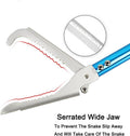 60in Snake Catcher Tongs Reptile Grabber Zigzag Wide Jaw Handling Tool Set