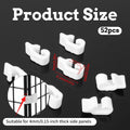 52 Pcs Wire Cage Clips Detachable Pet Cage Door Clip Cat Cages Door Latch Buckle Snap on Plastic Lock Snap Cat Fence Whi
