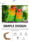 Balacoo Parrot Ladder, Bird Platform Perch, Hamster Platform, Parakeet Cage Toy, Bird Cage Natural Wood Ladder, Standing