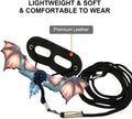 Bearded Dragon Leash, Adjustable Portable Reptile Leash with Cool Wings for Gecko, Bearded Dragon, Iguana, Hamster, Guin