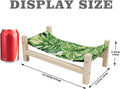 Bearded Dragon Bed, Wooden Reptile Sleeping Hammock, Bearded Dragon Tank Accessories, Habitat Accessories for Leopard Ge
