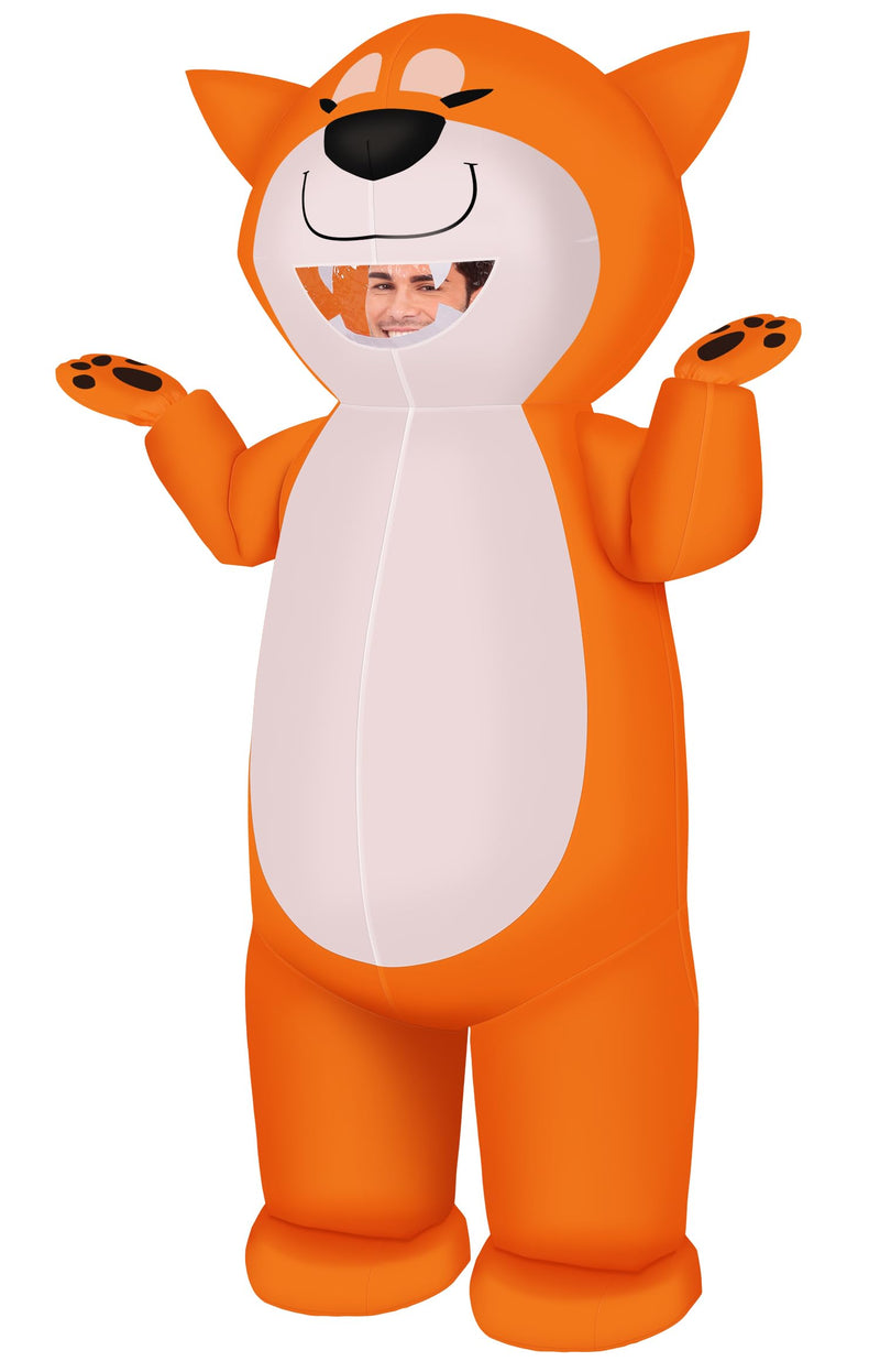 M MH ZONE Inflatable Dog Costume for Adults & KidsFunny Cosplay Blow Up Suit for Halloween Party