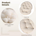 2 Pcs Cat Pillow Cushions, Cat Pillow Bed, Soft Fluffy Pet Pillows for Cats and Small Dogs, Washable Round Tufted Cushio