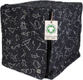 Molly Mutt Rocketman Dog Crate Cover, 100% Cotton Canvas Cover with 2 Roll-Up Panels, Ideal for Dog or Cat Crate, Durable, Washable, and Free of Harmful Chemicals, 30" x 19" x 21"