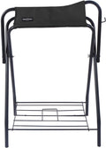 Harrison Howard Freestanding Horse Saddle Rack, w/Supportive Fabric