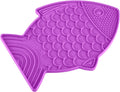 LickiMat Felix, Fish-Shaped Cat Slow Feeders Lick Mat, Boredom Reducer; Perfect for Food, Treats, Yogurt, or Peanut Butt