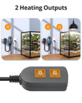 Inkbird Aquarium Heater with Probe Thermostat Fish Ornamental Shrimp Reef Tanks 24 Hours Double Time with Day Night Auto